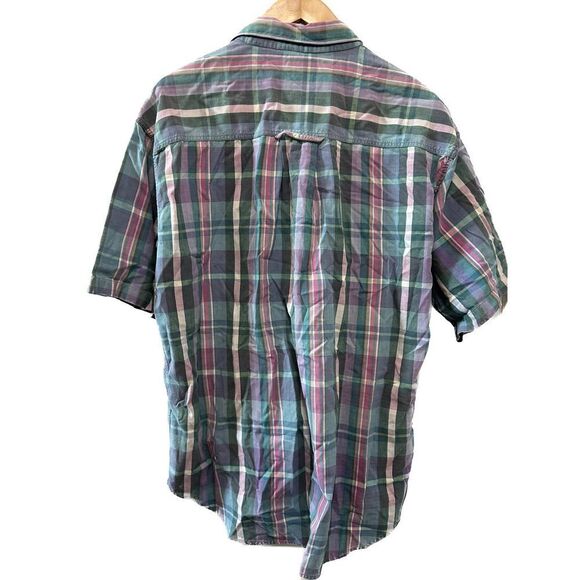 Dockers / Levis Mens Plaid Button Up Casual Shirt - Size‎ Large - Picture 4 of 6